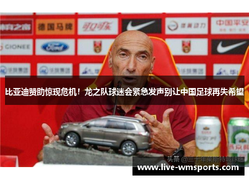 比亚迪赞助惊现危机！龙之队球迷会紧急发声别让中国足球再失希望